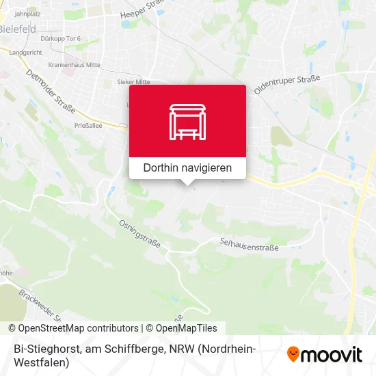 Bi-Stieghorst, am Schiffberge Karte