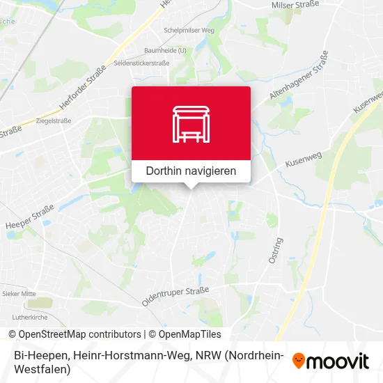 Bi-Heepen, Heinr-Horstmann-Weg Karte
