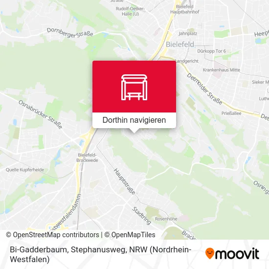 Bi-Gadderbaum, Stephanusweg Karte