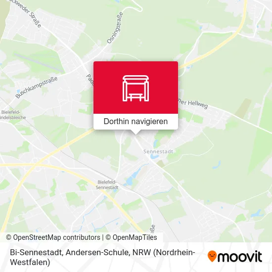 Bi-Sennestadt, Andersen-Schule Karte