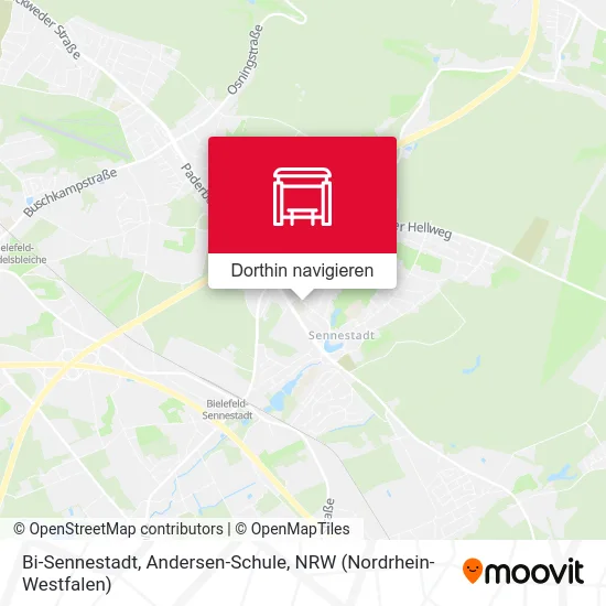 Bi-Sennestadt, Andersen-Schule Karte