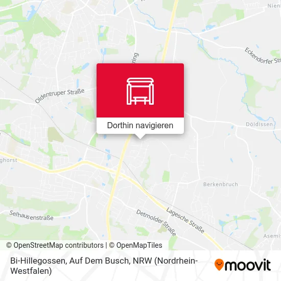 Bi-Hillegossen, Auf Dem Busch Karte