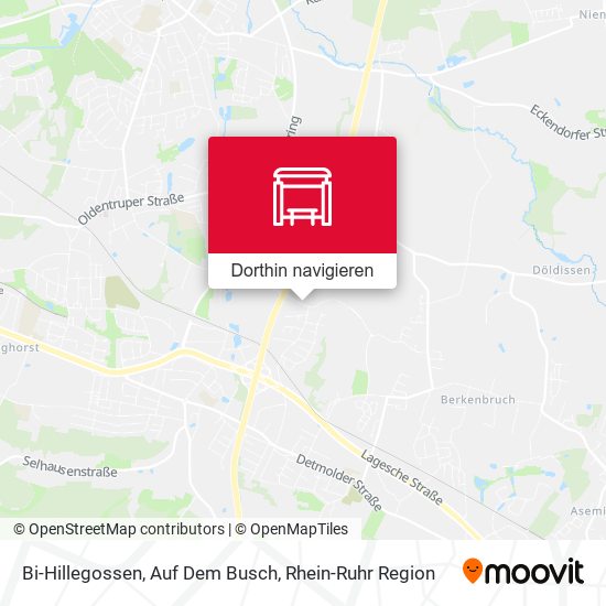 Bi-Hillegossen, Auf Dem Busch Karte