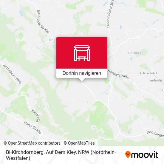 Bi-Kirchdornberg, Auf Dem Kley Karte