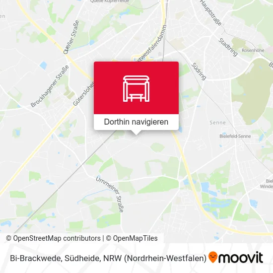 Bi-Brackwede, Südheide Karte