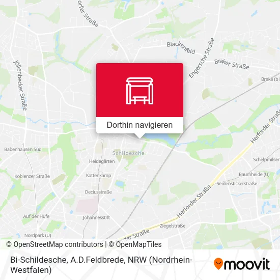 Bi-Schildesche, A.D.Feldbrede Karte