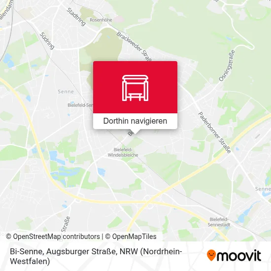 Bi-Senne, Augsburger Straße Karte