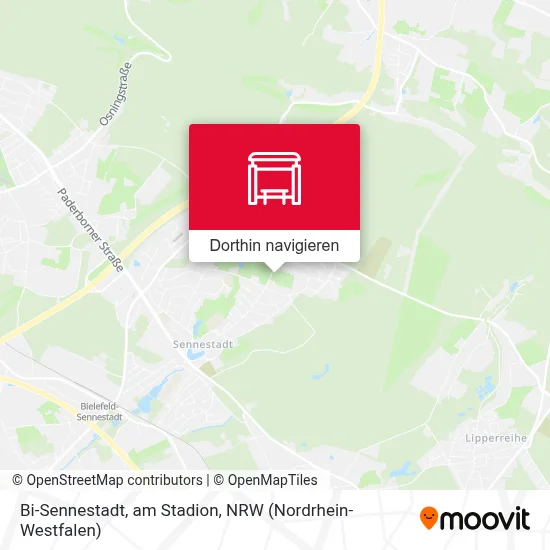 Bi-Sennestadt, am Stadion Karte