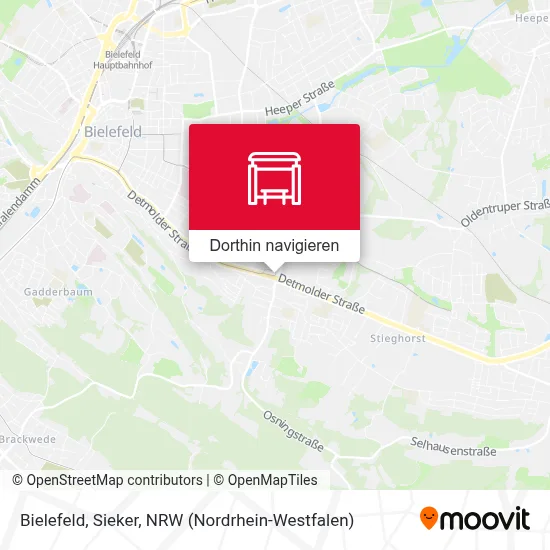 Bielefeld, Sieker Karte