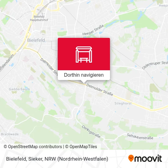 Bielefeld, Sieker Karte