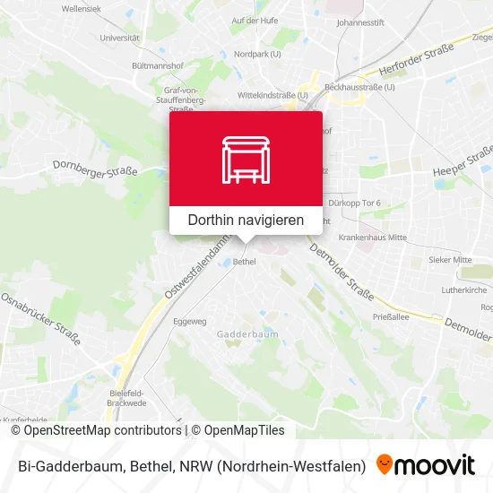 Bi-Gadderbaum, Bethel Karte