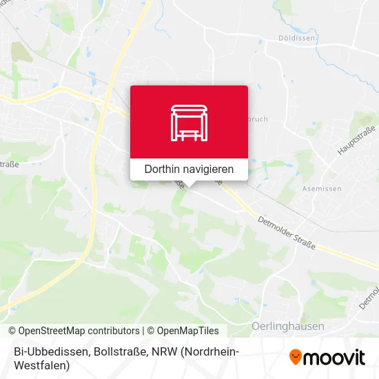 Bi-Ubbedissen, Bollstraße Karte