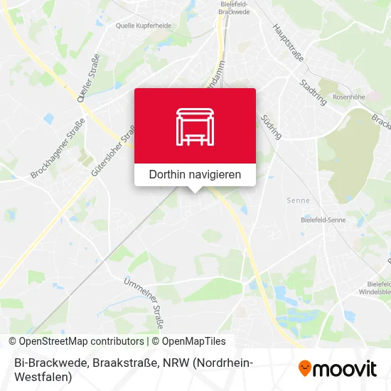 Bi-Brackwede, Braakstraße Karte