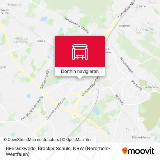 Bi-Brackwede, Brocker Schule Karte