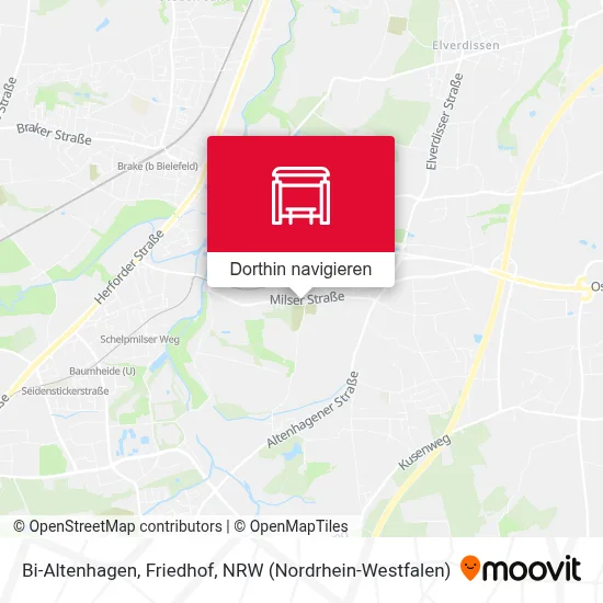 Bi-Altenhagen, Friedhof Karte