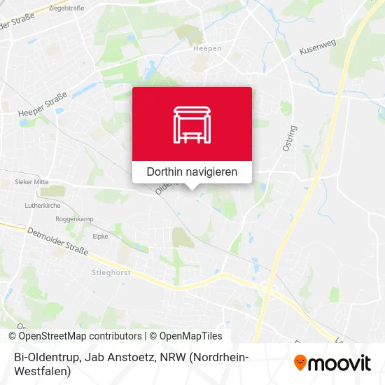 Bi-Oldentrup, Jab Anstoetz Karte