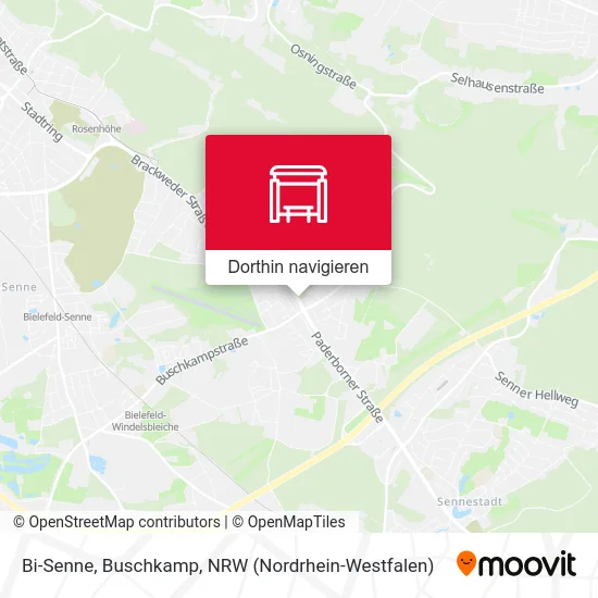 Bi-Senne, Buschkamp Karte