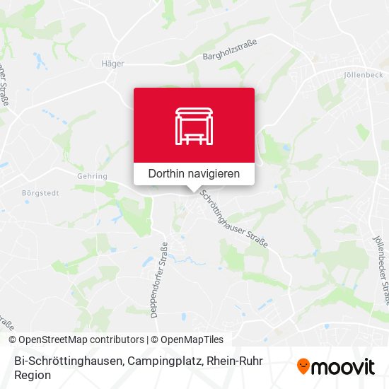 Bi-Schröttinghausen, Campingplatz Karte