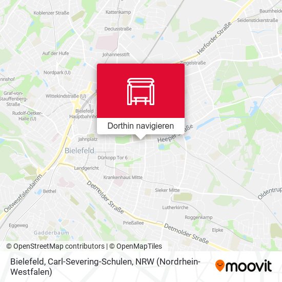 Bielefeld, Carl-Severing-Schulen Karte