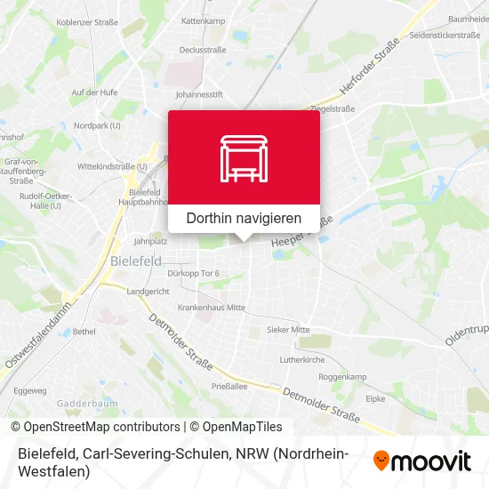 Bielefeld, Carl-Severing-Schulen Karte