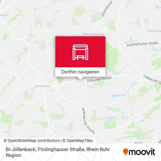 Bi-Jöllenbeck, Pödinghauser Straße Karte