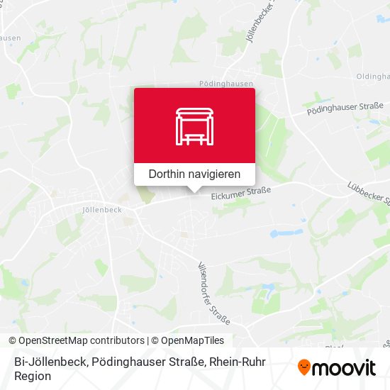 Bi-Jöllenbeck, Pödinghauser Straße Karte