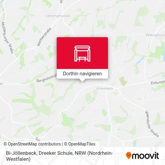Bi-Jöllenbeck, Dreeker Schule Karte