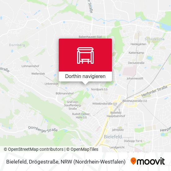 Bielefeld, Drögestraße Karte