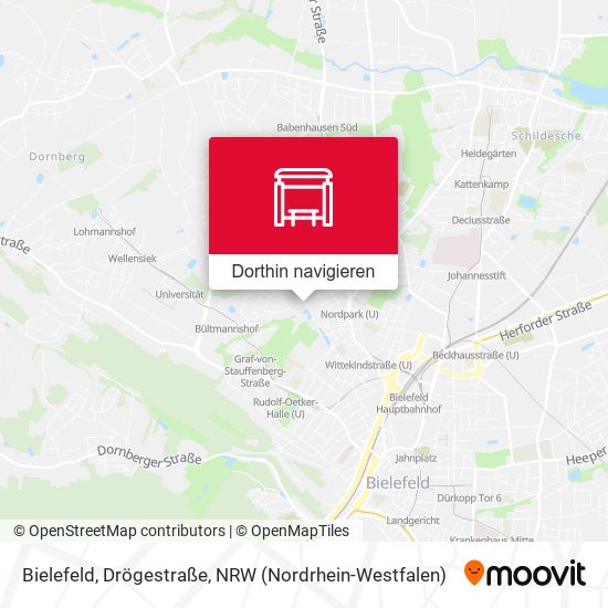 Bielefeld, Drögestraße Karte