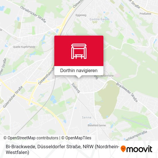Bi-Brackwede, Düsseldorfer Straße Karte
