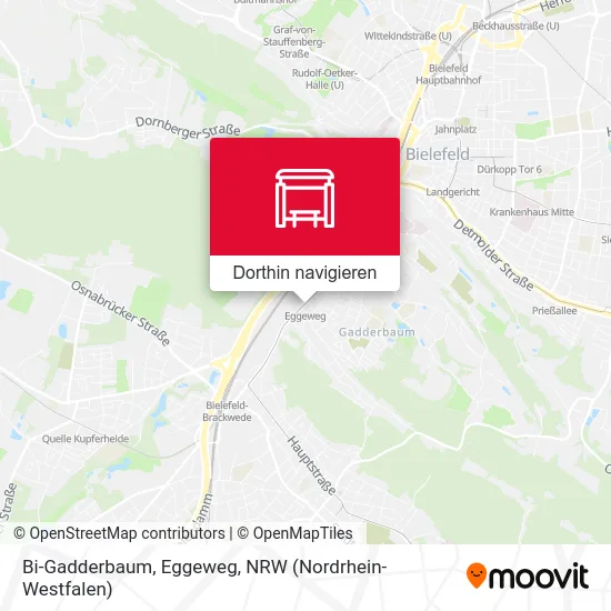 Bi-Gadderbaum, Eggeweg Karte