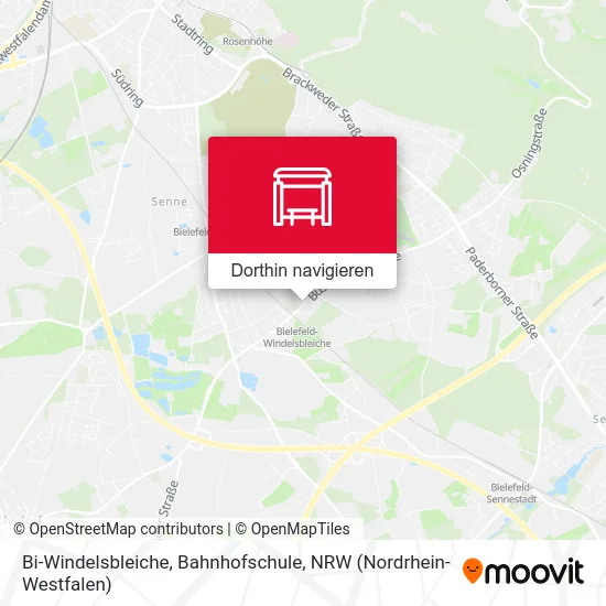 Bi-Windelsbleiche, Bahnhofschule Karte