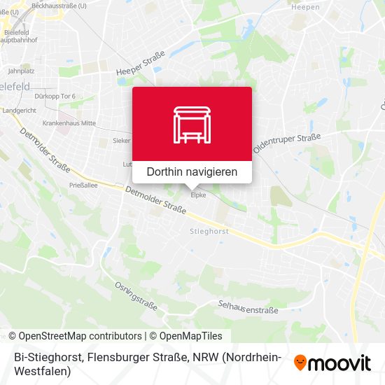 Bi-Stieghorst, Flensburger Straße Karte