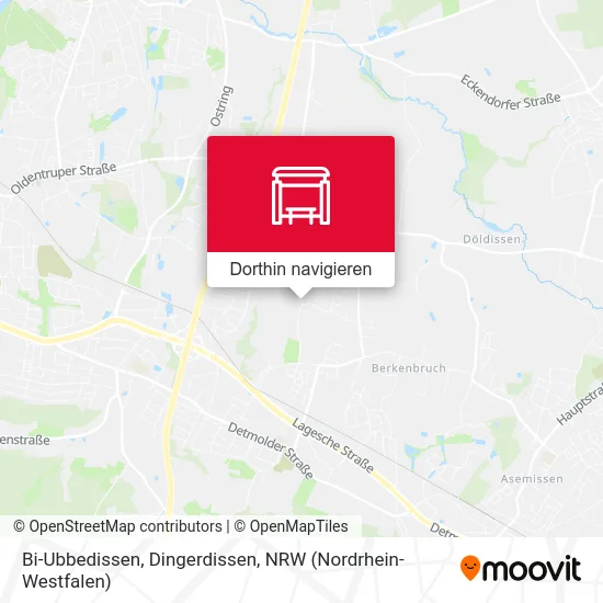 Bi-Ubbedissen, Dingerdissen Karte