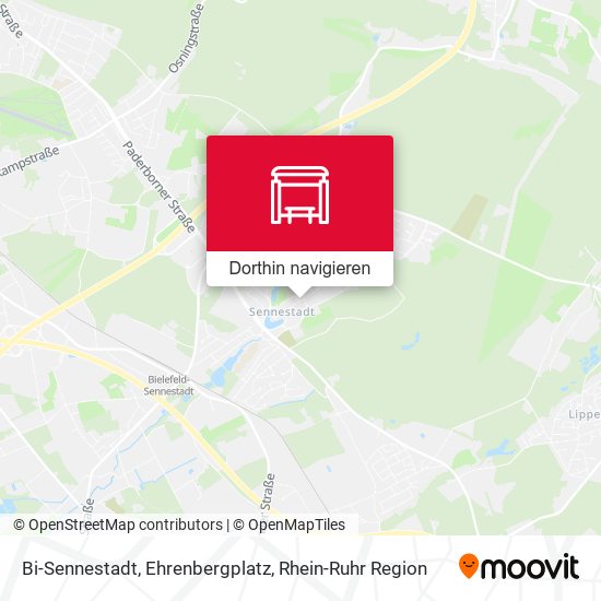 Bi-Sennestadt, Ehrenbergplatz Karte