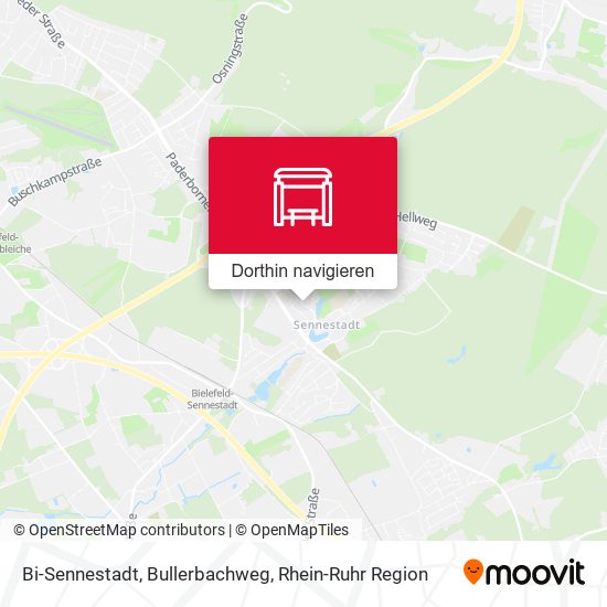 Bi-Sennestadt, Bullerbachweg Karte