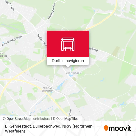 Bi-Sennestadt, Bullerbachweg Karte