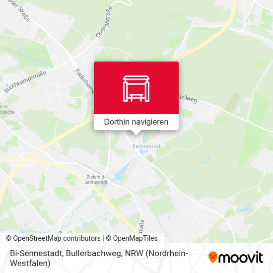 Bi-Sennestadt, Bullerbachweg Karte