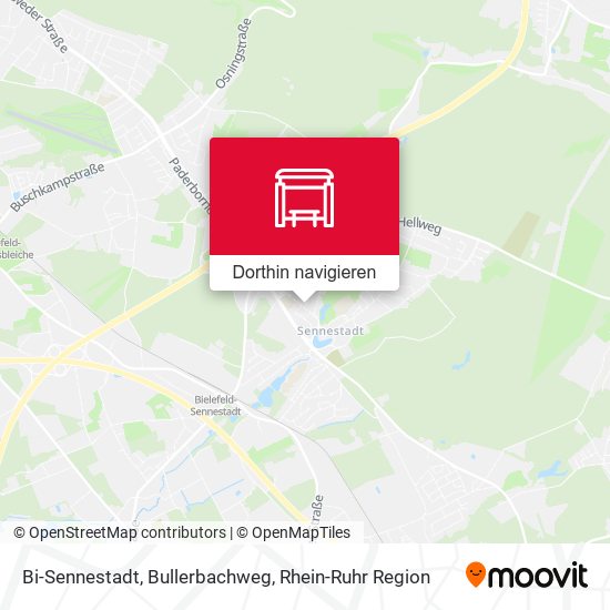Bi-Sennestadt, Bullerbachweg Karte