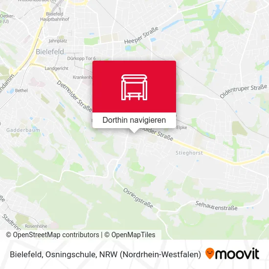 Bielefeld, Osningschule Karte
