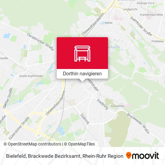Bielefeld, Brackwede Bezirksamt Karte