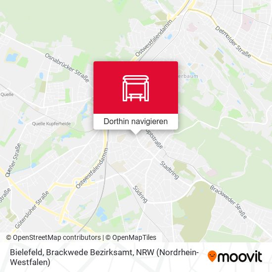 Bielefeld, Brackwede Bezirksamt Karte