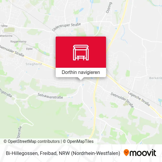 Bi-Hillegossen, Freibad Karte