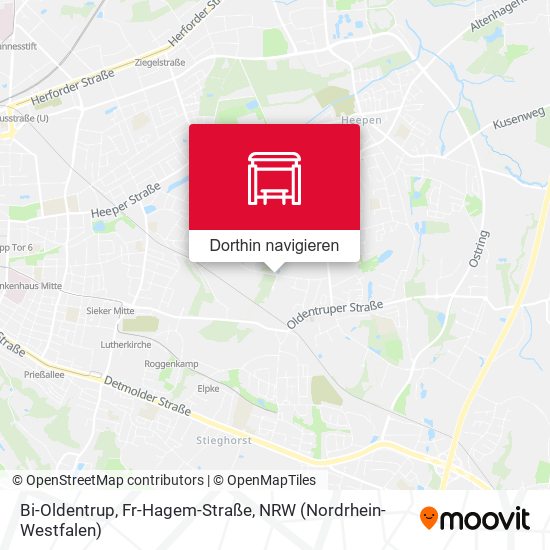 Bi-Oldentrup, Fr-Hagem-Straße Karte