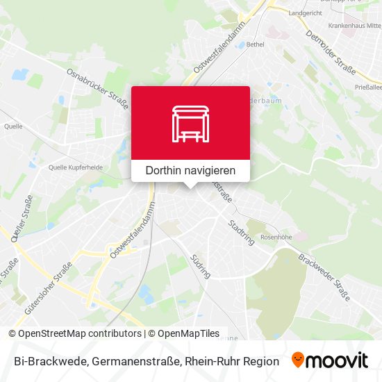 Bi-Brackwede, Germanenstraße Karte