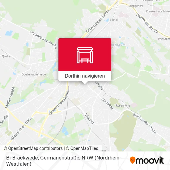 Bi-Brackwede, Germanenstraße Karte