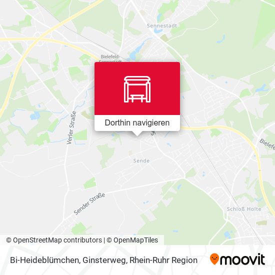 Bi-Heideblümchen, Ginsterweg Karte
