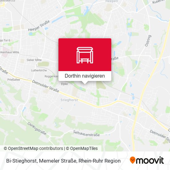 Bi-Stieghorst, Memeler Straße Karte
