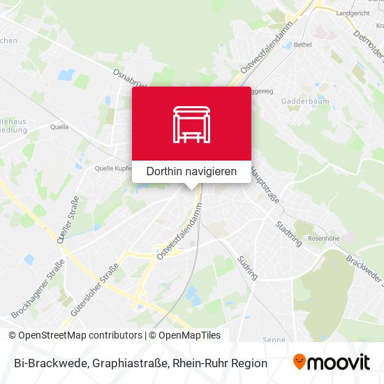 Bi-Brackwede, Graphiastraße Karte
