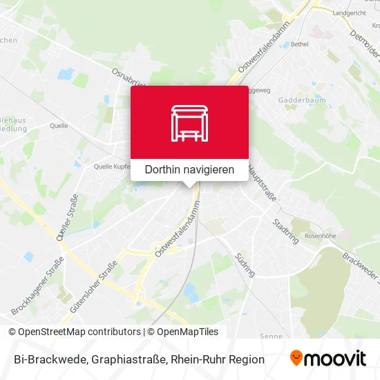 Bi-Brackwede, Graphiastraße Karte